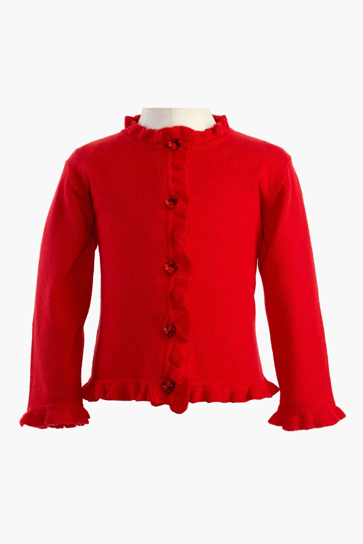 Red Frill Cardigan