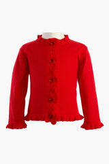 Red Frill Cardigan
