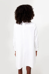 White Oxford Harris Shirt Dress