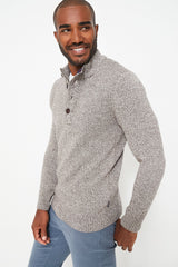 Stone Marl Sid Half Zip