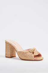 Gold Raffia Blake Heels