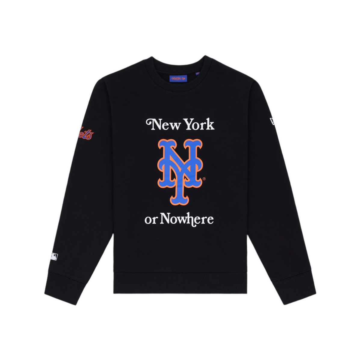 New York or Nowhere x New York Mets Black Crewneck