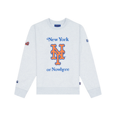 New York or Nowhere x New York Mets White Crewneck