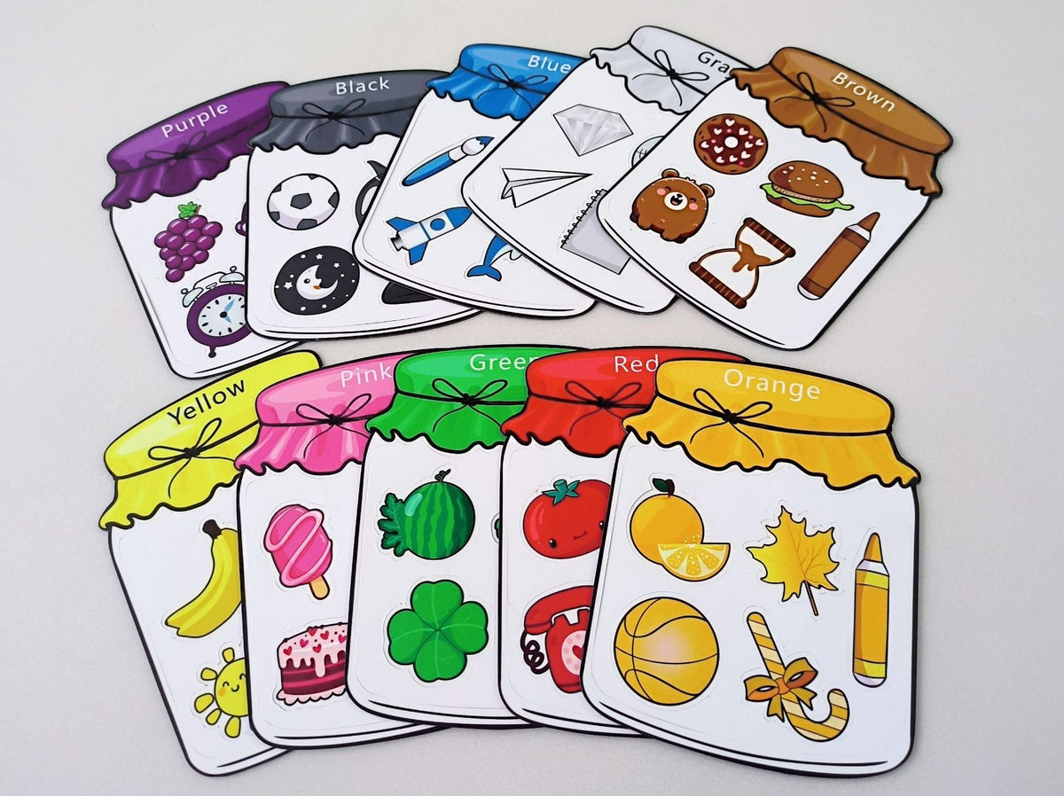 10-Piece Color Identification Magnetic Sorting Set