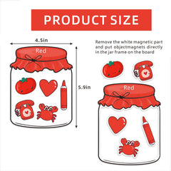 10-Piece Color Identification Magnetic Sorting Set