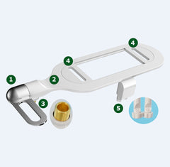 Butt Wash Magic Unplugged Easy Installation Universal Toilet Seat