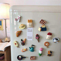 3D Simulation Food Fridge Magnet