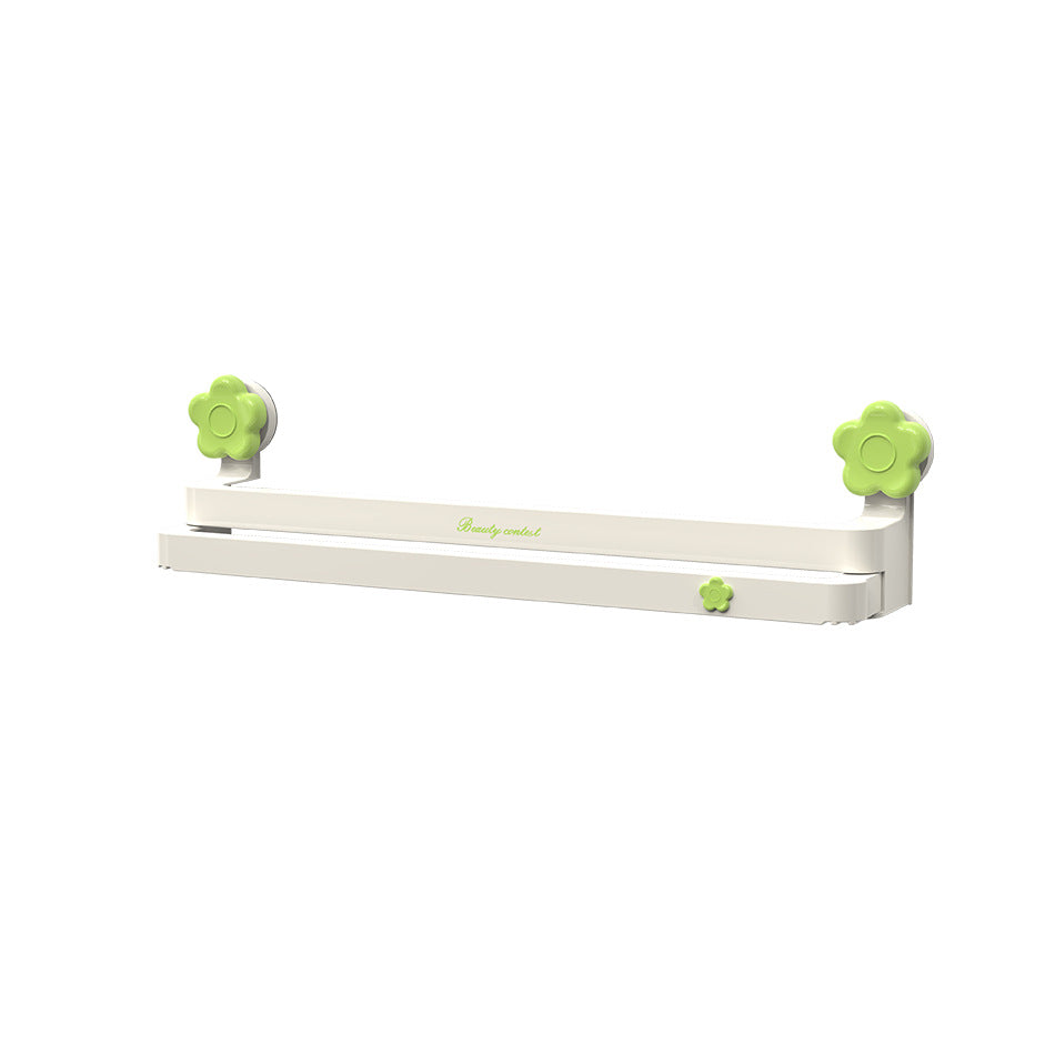 Bathroom Double Layer Suction Cup Slipper Rack No Punching