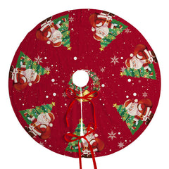 Christmas tree skirt holiday party scene decoration