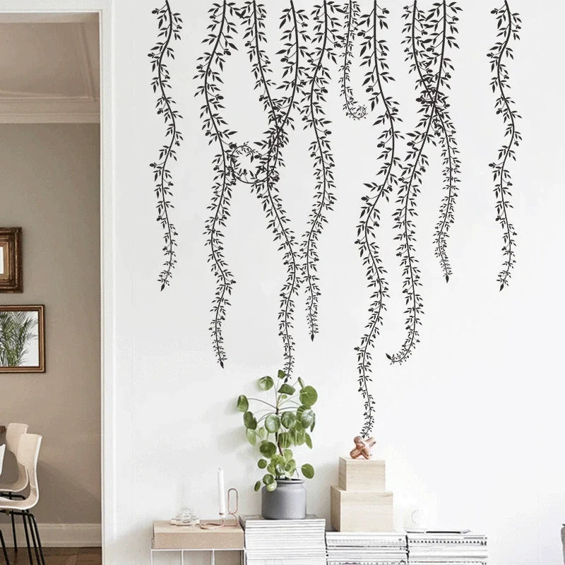Removable vine sticker wall decoration background sticker