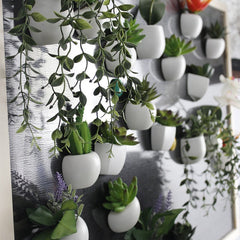 Artificial flower plant refrigerator magnet