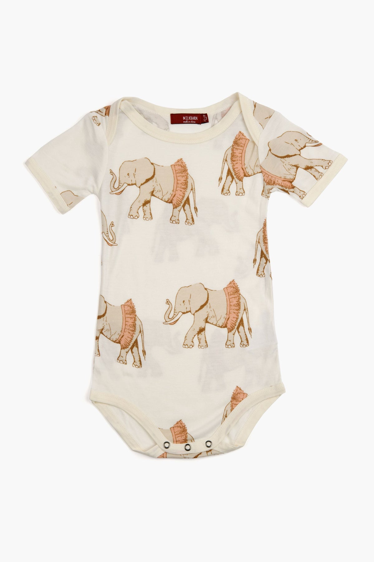 Tutu Elephant Bamboo Short Sleeve One Piece