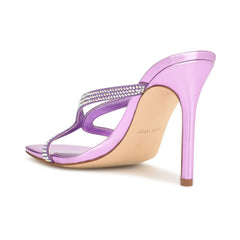 Twist Heeled Slide Sandals
