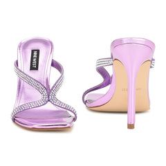 Twist Heeled Slide Sandals