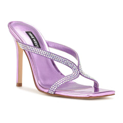Twist Heeled Slide Sandals