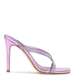 Twist Heeled Slide Sandals