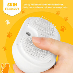 Pet comb spray to prevent flyaway hair