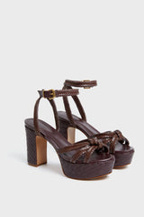 Dark Chocolate Kathleen Platform Heels