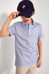 Blue Short Sleeve Lightweight Airflow Polo