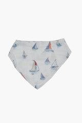 Sketchy Sailboats Bandana Bib