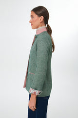 Green Linen Camille Tale Jacket