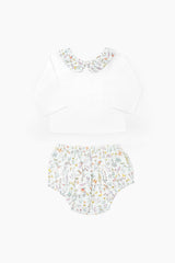 Double Button Blouse and Liberty Theo Bloomer Set