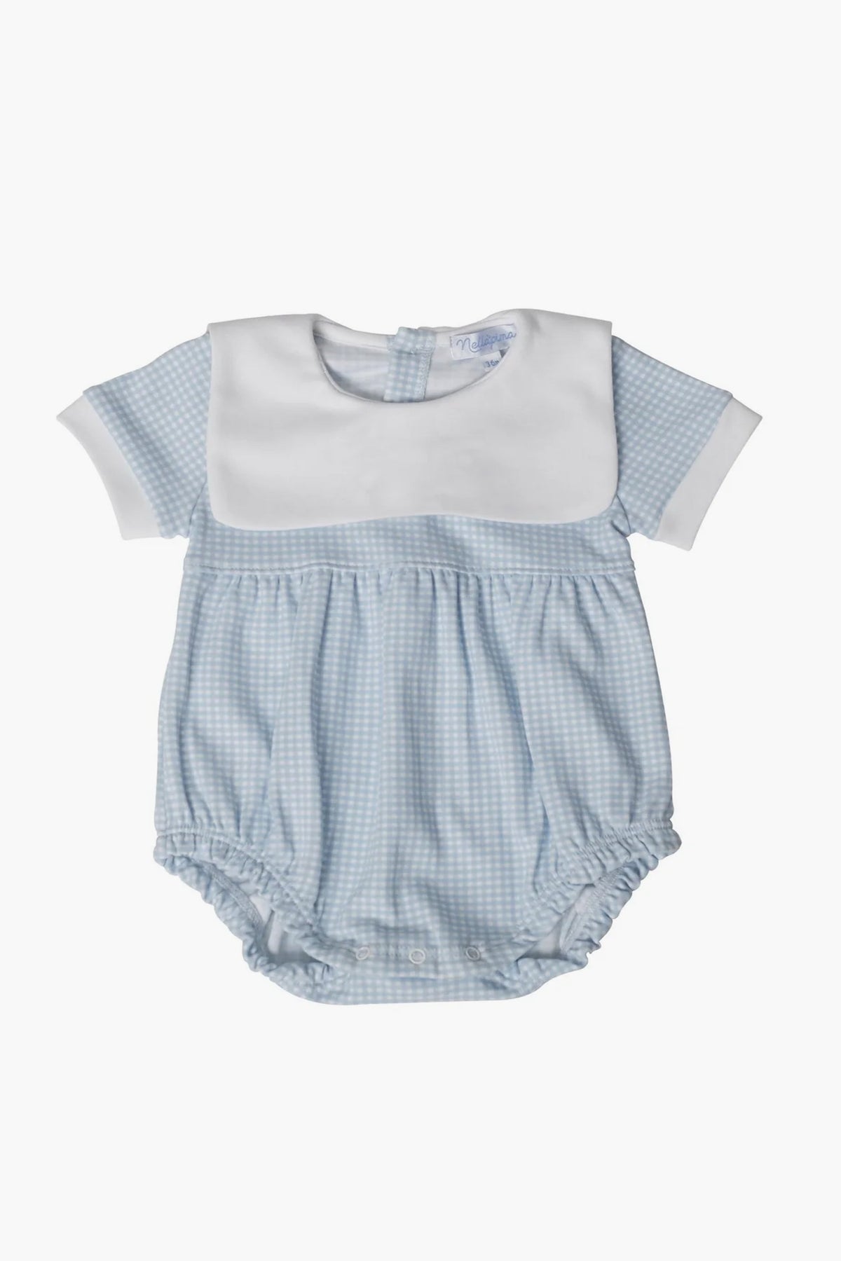 Blue Gingham Baby Bubble