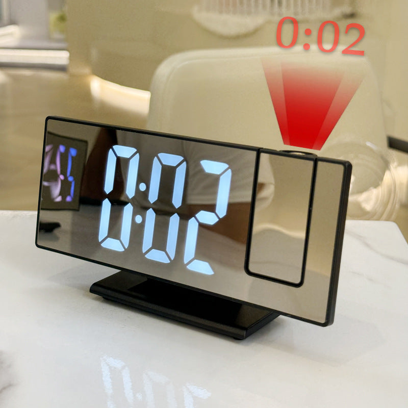 Mirror-Surface Digital Projection Clock