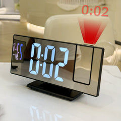 Mirror-Surface Digital Projection Clock