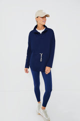 Navy Cinched Natalie Quarter Zip