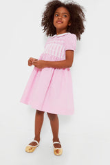 Striped Smocked Cotton Seersucker Dress