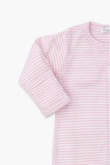 Pink Classic Rib Zipper Footie