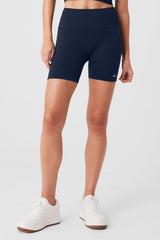 5 Seamless Ribbed Favorite Short - Navy
