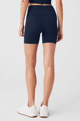 5 Seamless Ribbed Favorite Short - Navy