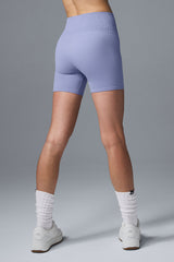 5 Seamless Ribbed Favorite Short - Lilac Blue