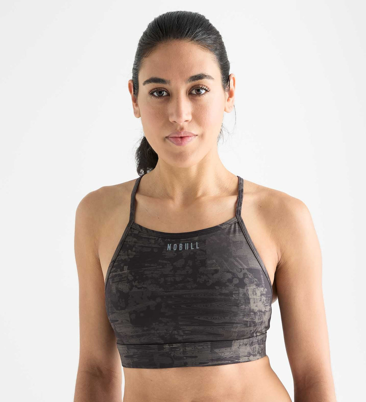 Matte High-Neck Sports Bra