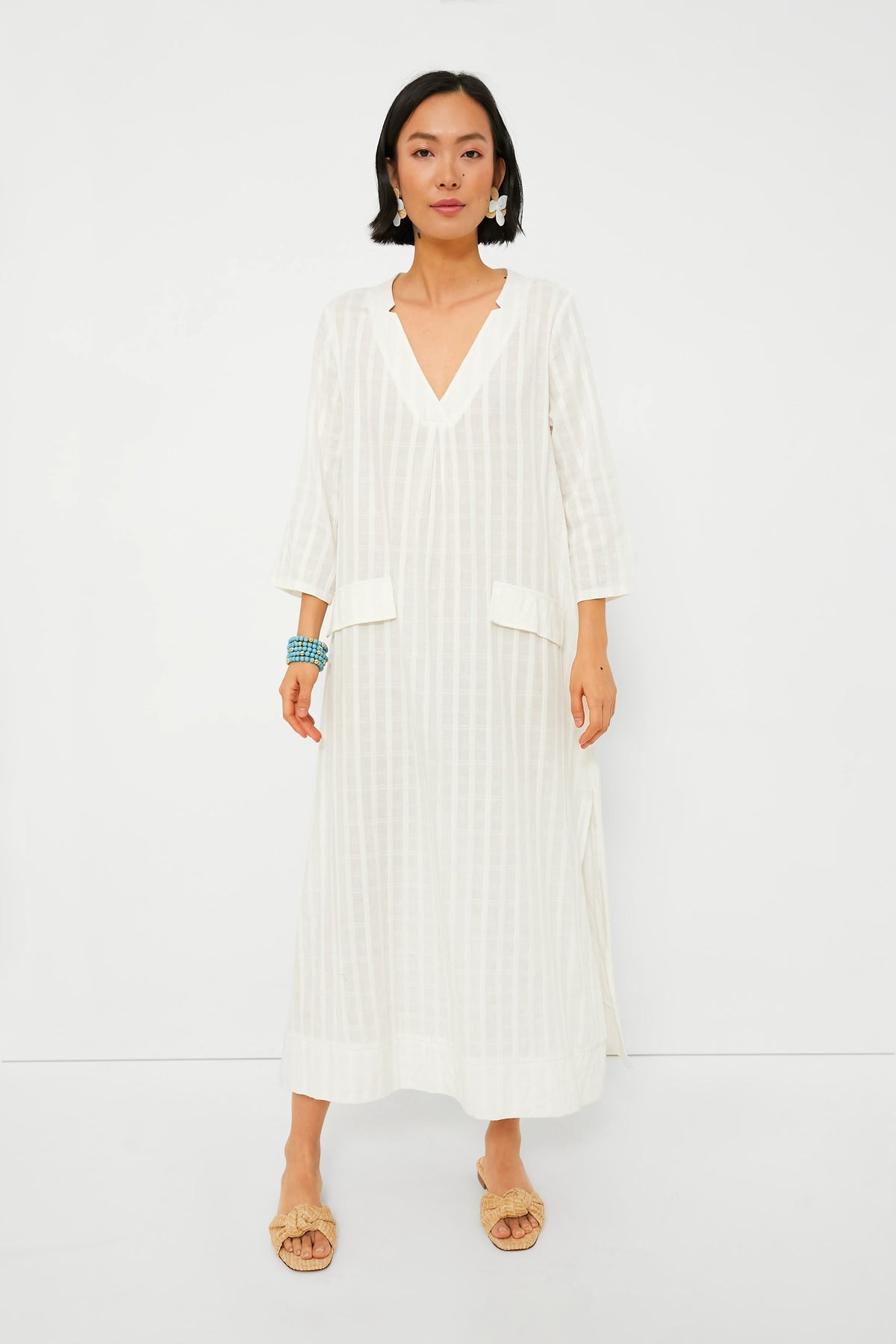 White Carolina Caftan