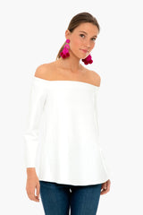 White Miranda Off the Shoulder Blouse