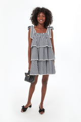 Black Emilia Pleated Knot Mules
