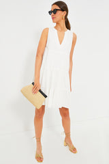 White Swiss Dot Sleeveless Kenzo Dress