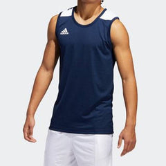 adidas C365 Jrsy Basketball Sports Vest Navy Blue White DY7374