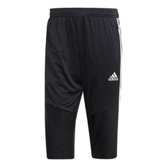Men's adidas Tiro19 3/4 Pnt Soccer/Football Training Stripe Sports Pants Black D95948