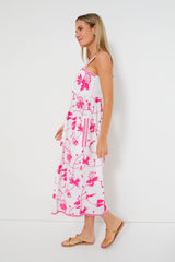 Exclusive Tropical Flower Pink Agate Dress