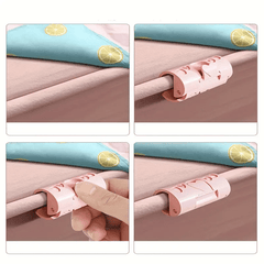 Bed sheet fastener to prevent running away