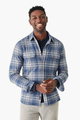 Vintage Blue Plaid Legend Sweater Shirt