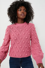 Punchy Pink PomPom Lainey Sweater