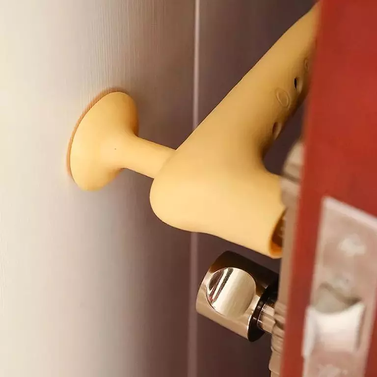 Anti-bump thickened silicone simple door handle