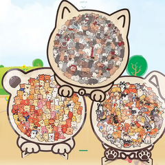 Colorful Irregularly Shaped Wooden Puzzle