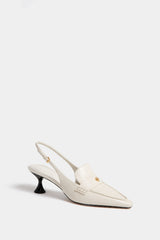 New Ivory Ballet Pointed Slingback