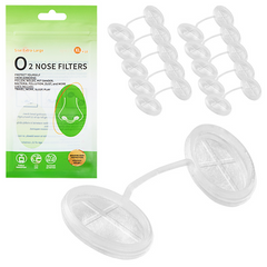 Breathe Cleaner Air Without Wearing A Mask  | Lightweight Nose Filters for Dust, Smoke & Outdoor Work